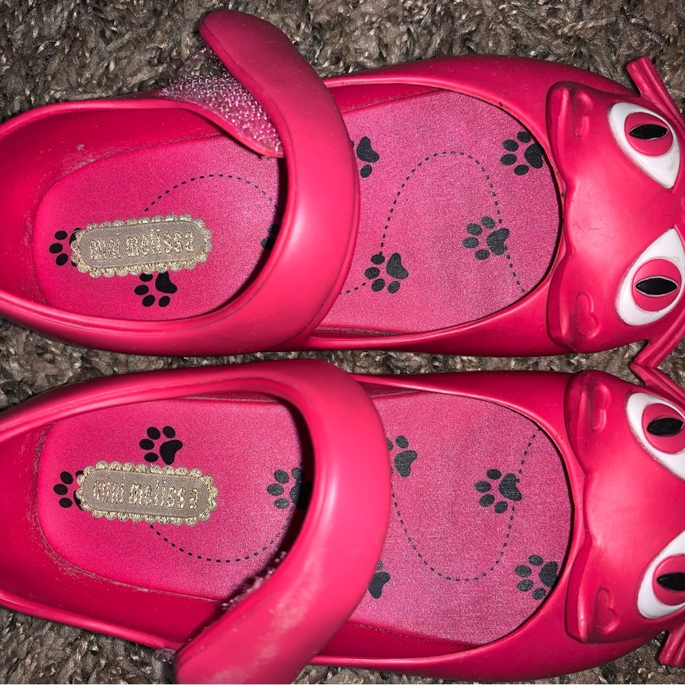 Mini Melissa Pink Slippers with Playful Design